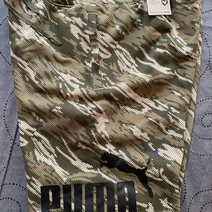PUMA CAMO SHORTS GREEN'S & BLACK SIZE 2XL MEN NWT $55.00